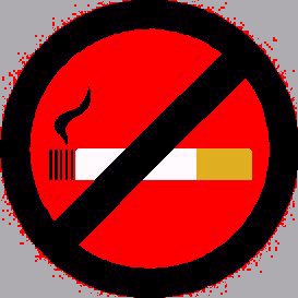 on eteint la cigarette avant d'entrer, merci...